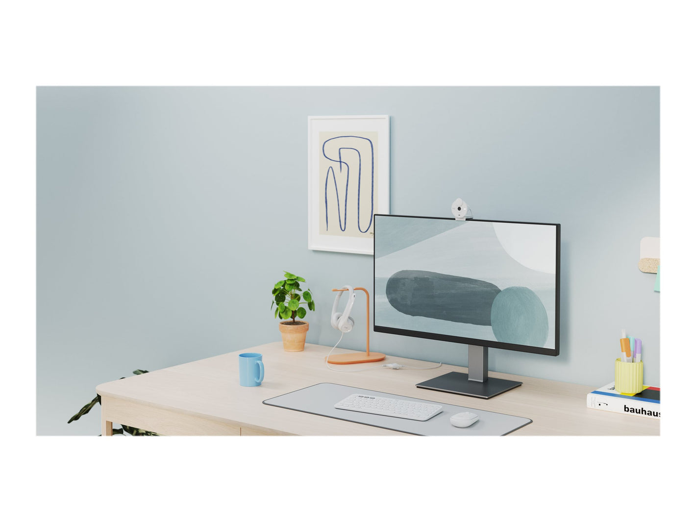 LOGI Brio 300 Full HD webcam - OFF-WHITE