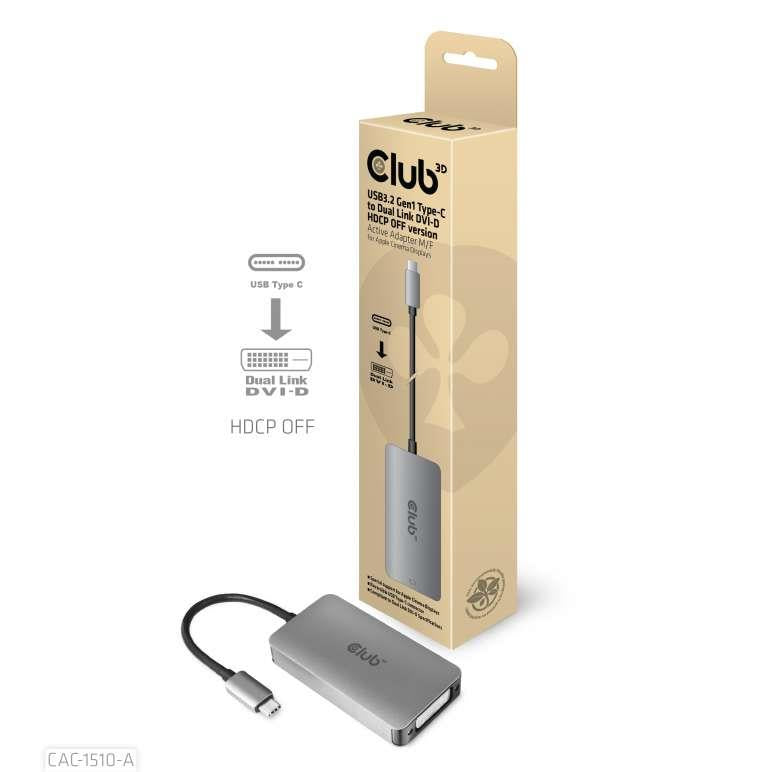 I/O ADAPTER USB-C TO DVI/CAC-1510-A CLUB3D