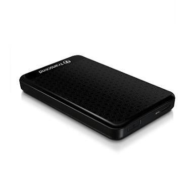 External HDD|TRANSCEND|StoreJet|1TB|USB 3.0|Colour Black|TS1TSJ25A3K