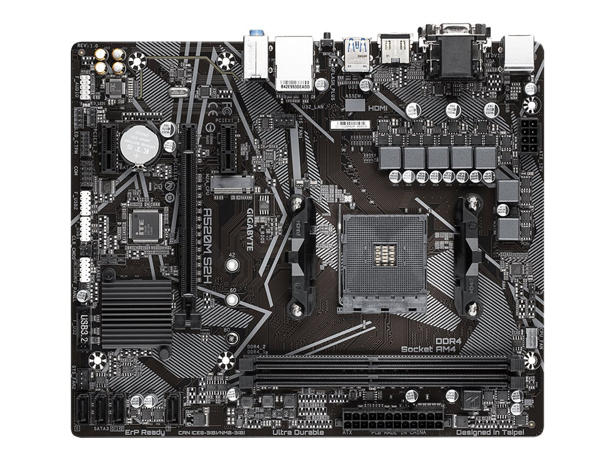 GIGABYTE A520M S2H AM4 DDR4 mATX MB