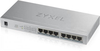 ZYXEL GS1008-HP, 8 PORT GIGABIT POE+ UNMANAGED DESKTOP SWITCH, 8 X POE, 60 WATT