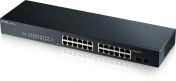 ZYXEL GS1900-24 V2, 24-PORT GBE L2 SMART SWITCH, RACKMOUNT, FANLESS