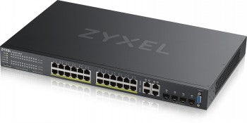 ZYXEL GS2220-28HP,EU REGION,24-PORT GBE L2 POE SWITCH WITH GBE UPLINK (1 YEAR NCC PRO PACK LICENSE BUNDLED)