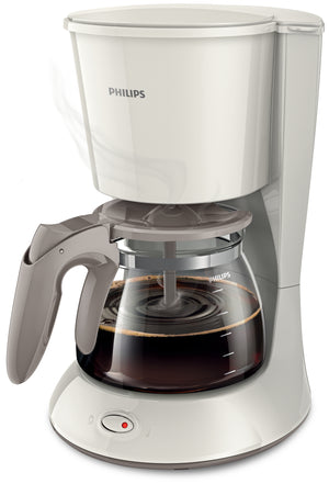 Philips Daily Collection Coffee maker HD7461/00 With glass jug White, damaged package