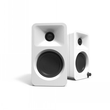 KANTO AUDIO 100W POWERED REFERENCE DESKTOP SPEAKERS WITH BLUETOOTH - WHITE, PAIR (INCLUDES TYPE C POWER CORD)