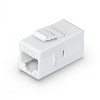 UBIQUITI CAT6 KEYSTONE COUPLER, 12-PACK. PASS-THROUGH CAT6 KEYSTONE COUPLER FOR CONNECTING PRE-TERMINATED ETHERNET CABLES SEAMLESSLY