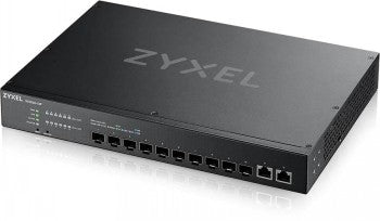 ZYXEL XS1930-12F, 10-PORT 10G SMART MANAGED FIBER SWITCH, 2 MULTI-GIGABIT PORTS, HYBRID MODE, STANDALONE OR NEBULAFLEX CLOUD