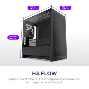 Case|NZXT|micro ATX/Mini-ITX|Black|Midi Tower|PC|CC-H31FB-01