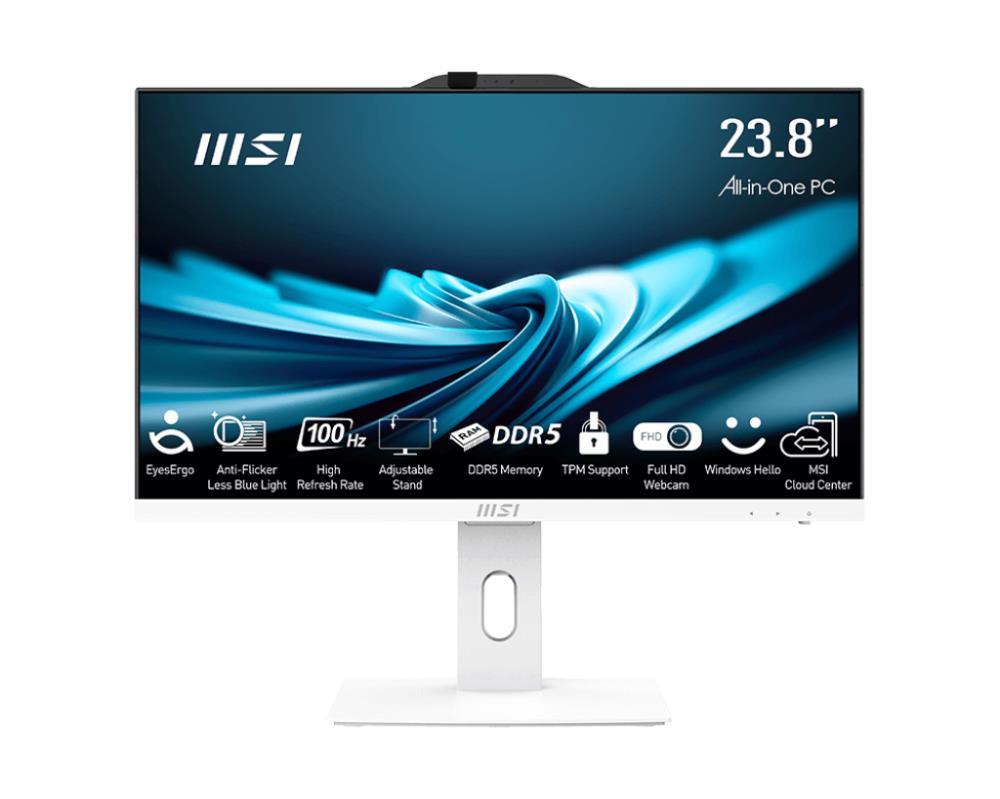 Monoblock PC|MSI|PRO|AP241P 14M|Business|All in One|CPU Core i5|i5-14400|2500 MHz|Screen 23.8"|RAM 16GB|DDR5|5600 MHz|SSD 500GB|Graphics card Intel UHD Graphics|Integrated|Colour White|PROAP242P14M-892XEU