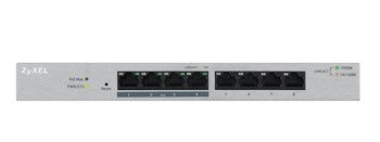 ZYXEL GS1200-8HP, 8 PORT GIGABIT POE+ WEBMANAGED DESKTOP SWITCH, 4X POE, 60 WATT