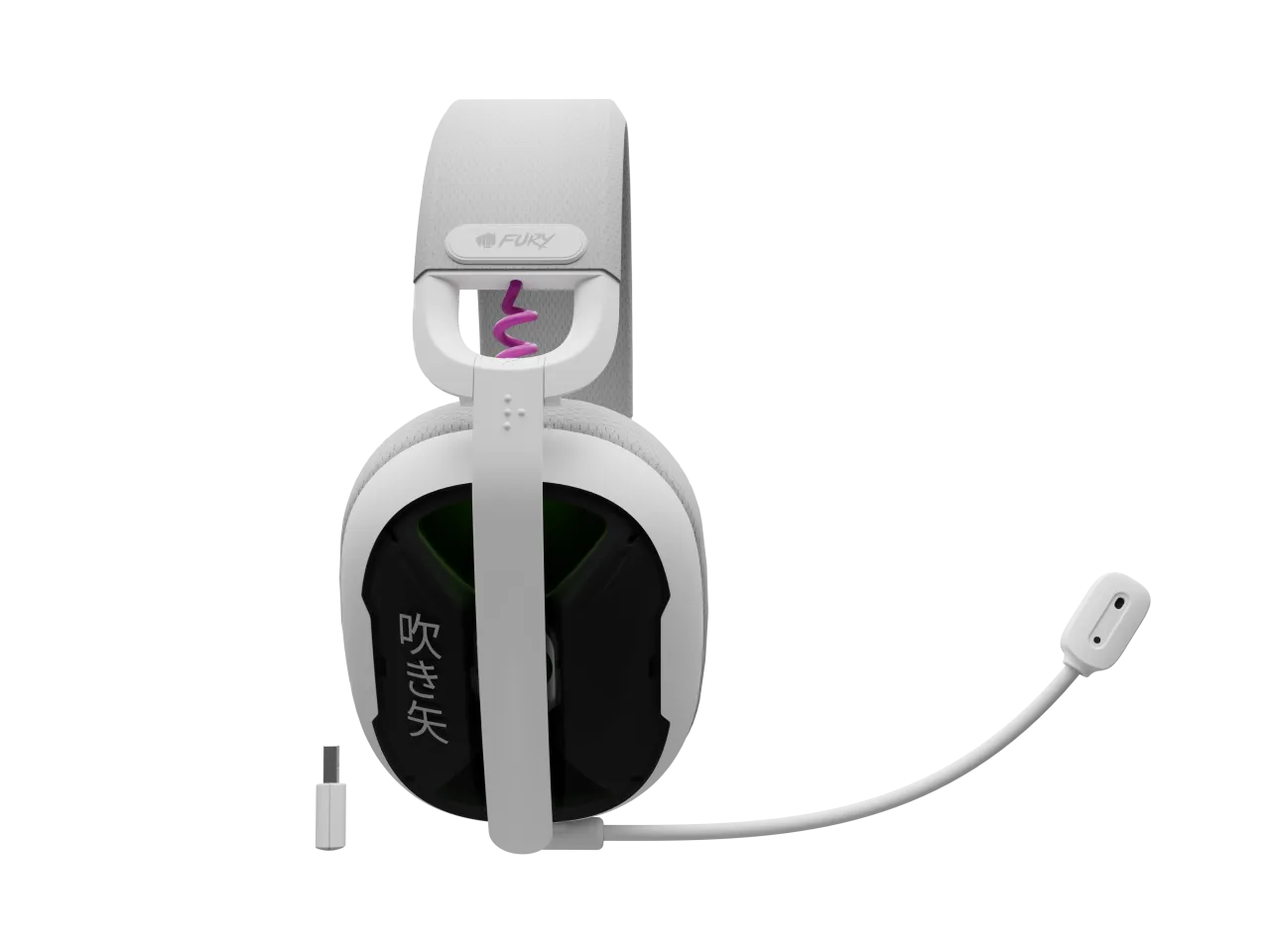 Fury | Gaming Headset | Fukiya F6 | Bluetooth | Over-Ear | Microphone | White | Wireless