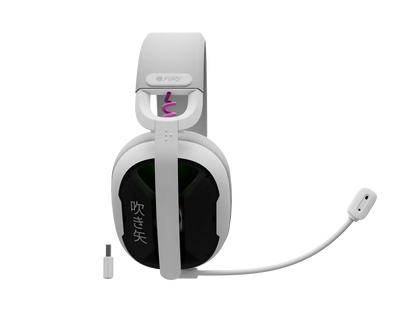 Fury | Gaming Headset | Fukiya F6 | Bluetooth | Over-Ear | Microphone | White | Wireless