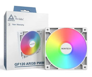 CASE FAN 120MM GF120 V2/ARGB PWM 3I1(W) MONTECH