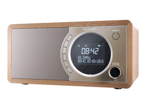 Sharp DR-450(BR) Digital Radio, FM/DAB/DAB+, Bluetooth 4.2, Alarm function, Brown | Sharp | Digital Radio | DR-450(BR) | Bluetooth | Brown