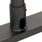 B-TECH AV SYSTEM X - UNIVERSAL LOW LEVEL FLAT SCREEN TROLLEY (VESA 600 X 400) - 0.75M Ø50MM POLES