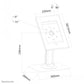 NEWSTAR TABLET DESK STAND (FOR APPLE IPAD 2/3/4/AIR/AIR 2) 1 KG WHITE