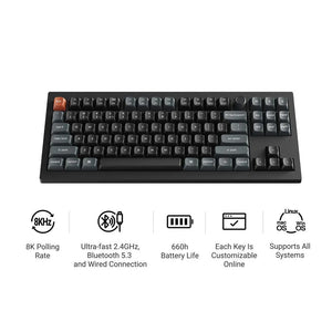 KEYBOARD WRL V3 ULTRA/BLACK V3U-D3 KEYCHRON
