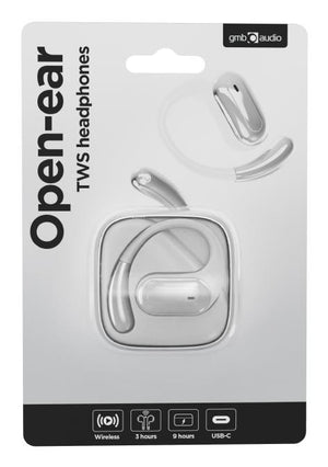 HEADSET BLUETOOTH OPEN EAR/TWS WHITE OWS-01-W GEMBIRD