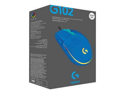 LOGITECH G102 Lightsync Blue EER