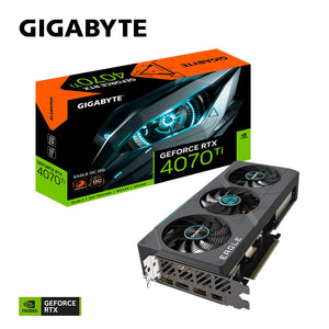 Graphics Card|GIGABYTE|NVIDIA GeForce RTX 4070 Ti|12 GB|GDDR6X|192 bit|PCIE 4.0 16x|GPU 2625 MHz|Dual Slot Fansink|1xHDMI|3xDisplayPort|GV-N407TEAGLEOC-12GD2.0