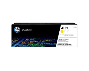 HP 415X High Capacity Yellow Laser Toner Cartridge, 6000 pages, for HP Color LaserJet Pro M454, M479