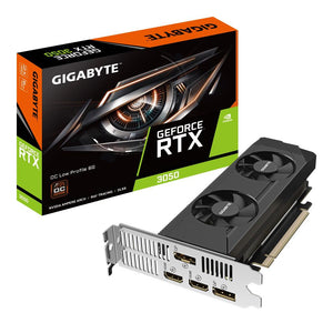 Graphics Card|GIGABYTE|NVIDIA GeForce RTX 3050|6 GB|GDDR6|96 bit|PCIE 4.0 16x|Memory 14000 MHz|GPU 1470 MHz|Dual Slot Fansink|2xHDMI|2xDisplayPort|GV-N3050OC-6GL