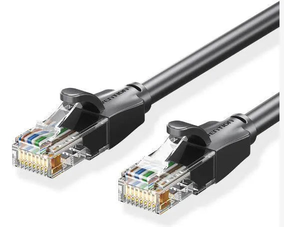 PATCH CABLE CAT.6 UTP/0.5M BLACK IBEBD VENTION