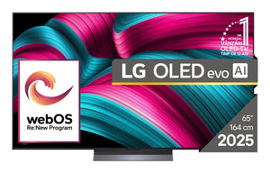TV Set|LG|65"|OLED/4K/Smart|3840x2160|Wireless LAN|Bluetooth|webOS|Black|OLED65C51LA
