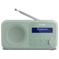 Sharp DR-P420(GN) Tokyo Portable Digital Radio, FM/DAB/DAB+, Bluetooth 5.0, USB or Battery Powered, Aquamarine Green | Sharp