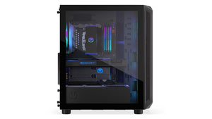 Case|ENDORFY|Arx 500 ARGB|MidiTower|Case product features Transparent panel|Not included|ATX|MicroATX|MiniITX|Colour Black|EY2A011