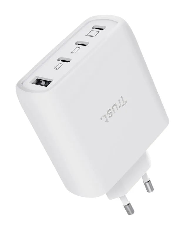 MOBILE CHARGER WALL MAXO 65W/4-PORT GAN WHITE 26068 TRUST