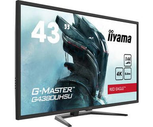 LCD Monitor|IIYAMA|43"|Gaming/4K|Panel VA|3840x2160|16:9|144Hz|Matte|0.4 ms|Speakers|Tilt|Colour Black|G4380UHSU-B1