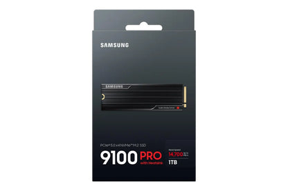 SSD|SAMSUNG|9100 PRO|1TB|M.2|PCIe Gen5|NVMe|TLC|Write speed 13300 MBytes/sec|Read speed 14700 MBytes/sec|2.38mm|TBW 600 TB|MZ-VAP1T0CW