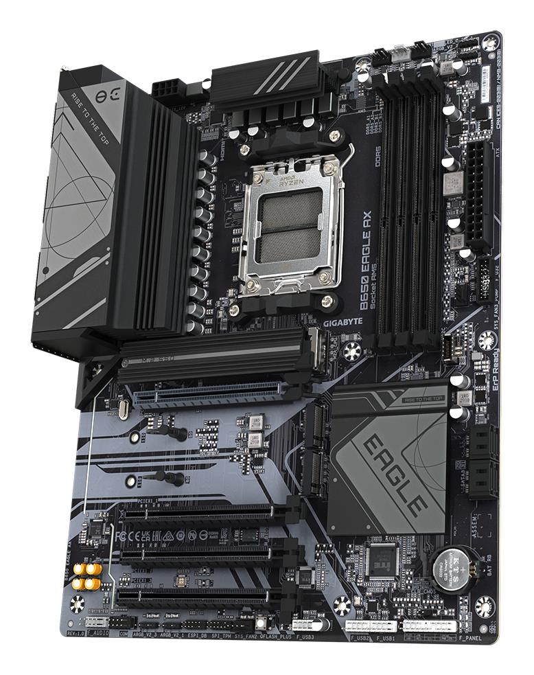 Mainboard|GIGABYTE|AMD B650|Socket AM5|ATX|RAM DDR5-SDRAM|4xSlots|Wi-Fi Yes|Bluetooth Yes|3xNumber of M.2 (M) slots|B650EAGLEAX1.2