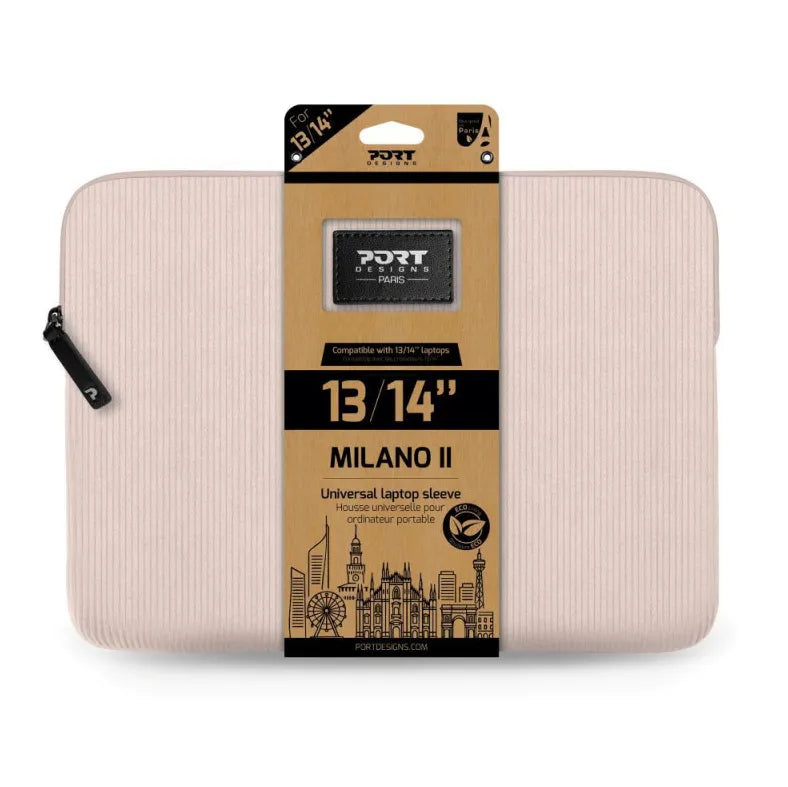PORT DESIGNS MILANO II ECO | Laptop Sleeve | Pink