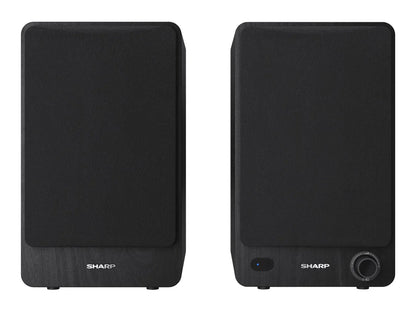 Sharp CP-SS30 Bookshelf Speakers, Black | Sharp | Speakers | CP-SS30(BK) Bookshelf | 60 W | Bluetooth | Wireless connection | Black