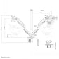 NEWSTAR FLAT SCREEN DESK MOUNT (STAND/GROMMET), BLACK