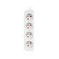Lanberg | Cable Power Strip 4X French Outlets Quality-Grade Copper, 1.5 m | PS0-04E-0150-W