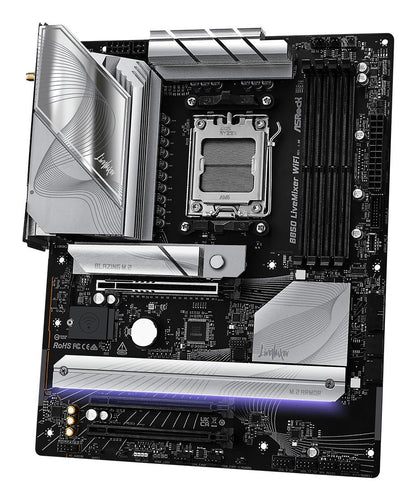 Mainboard|ASROCK|AMD B850|SAM5|ATX|Memory DDR5|Memory slots 4|2xPCI-Express 4.0 16x|1xPCI-Express 5.0 16x|1xM.2|1xHDMI|1xDisplayPort|1xAudio-In|1xAudio-Out|2xUSB 2.0|1xUSB-C|1xOptical S/PDIF|1xRJ45|B850LIVEMIXERWIFI