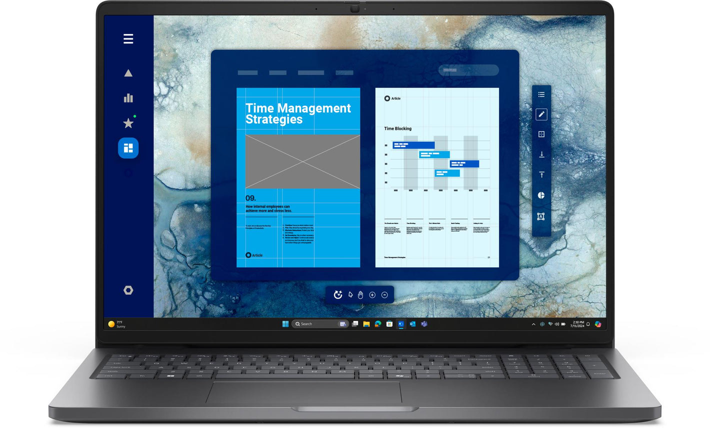 Notebook|DELL|Pro|Pro 16 (PC16250)|CPU  Core 3|100U|1200 MHz|16"|RAM 8GB|DDR5|5600 MHz|SSD 512GB|Intel graphics|Integrated|ENG|Windows 11 Pro|1.94 kg|BTO002_PC16250_EMEA