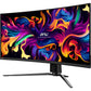 Monitor|MSI|34"|Gaming/Curved/21 : 9|Panel QD-OLED|3440x1440|240|Matte|0.03 ms|Swivel|Height adjustable|Tilt|Colour Black|MPG341CQPXQD-OLED