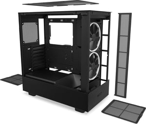 Case|NZXT|H5 ELITE|MidiTower|Case product features Transparent panel|Not included|ATX|MicroATX|MiniITX|Colour Black|CC-H51EB-01