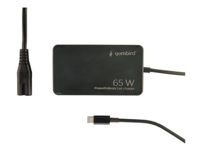 Cablexpert 65 W PowerDelivery GaN USB Type-C Fast Charger | NPA-AC-PDQC65-01