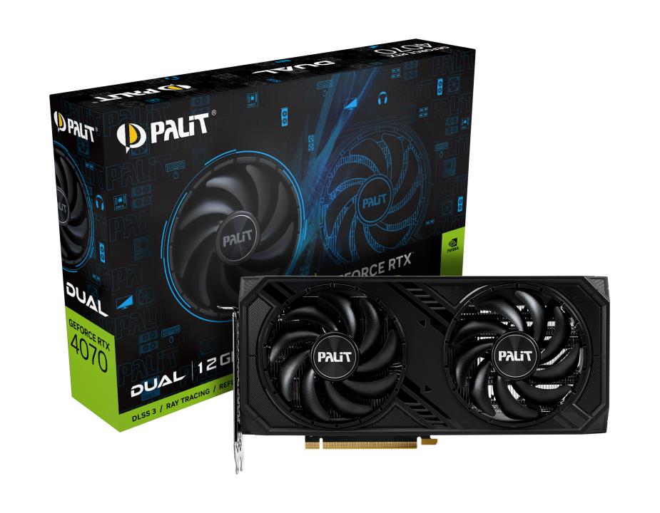 Graphics Card|PALIT|NVIDIA GeForce RTX 4070|12 GB|GDDR6X|192 bit|PCIE 4.0 16x|GPU 1920 MHz|1xHDMI|3xDisplayPort|NED4070019K9-1047D