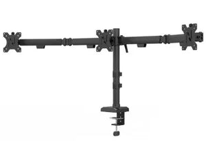 NEOMOUNTS NERO TRIPLE FLAT SCREEN DESK MOUNT  (PHONE HOLDER+QUICK-FIX CLAMP/GROMMET)