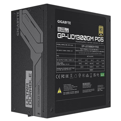 Power Supply|GIGABYTE|UD1300GM PG5|1300 Watts|Efficiency 80 PLUS GOLD|PFC Active|MTBF 100000 hours|GP-UD1300GMPG5