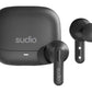 Sudio Earbuds | C8 | Bluetooth | Microphone | Black | Noise canceling | Noise reduction