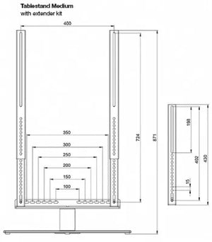 MB VESA EXTENDER KIT TURN&MOTORIZED TS