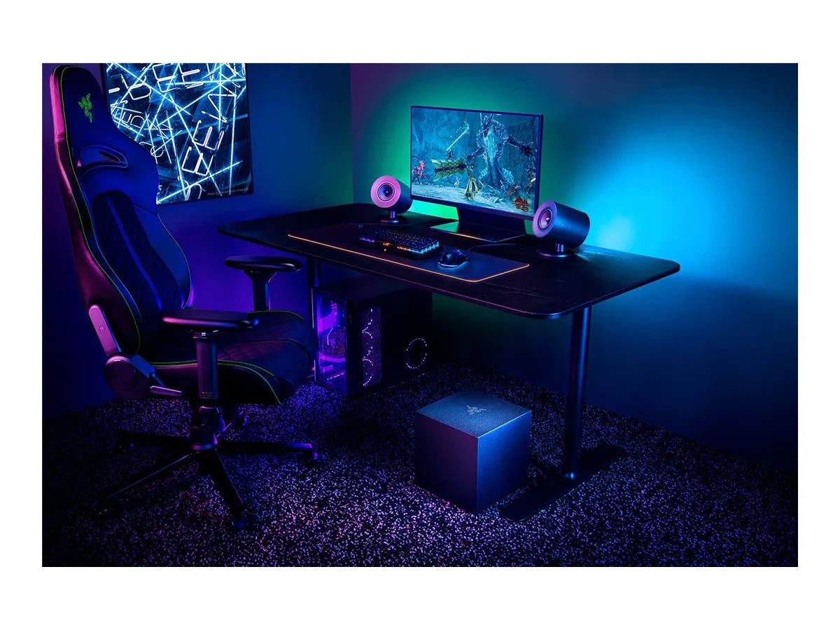 Razer | Gaming Speakers with wired subwoofer | Nommo V2 - 2.1 | Bluetooth | Black