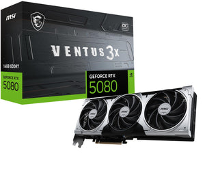 Graphics Card|MSI|NVIDIA GeForce RTX 5080|16 GB|GDDR7|256 bit|PCIE 5.0 16x|Dual Slot Fansink|1xHDMI|3xDisplayPort|RTX508016GVEN3XOCPLUS